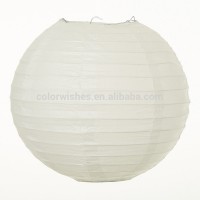 White Round Paper Lantern Lampion Wedding Decorations