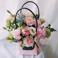 Best china low price portable bag storage basket bag decorative flower paper pot tote bag