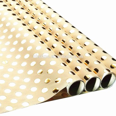 China wrap flower print gift wrapping paper gold stamping foil art paper wrapping paper